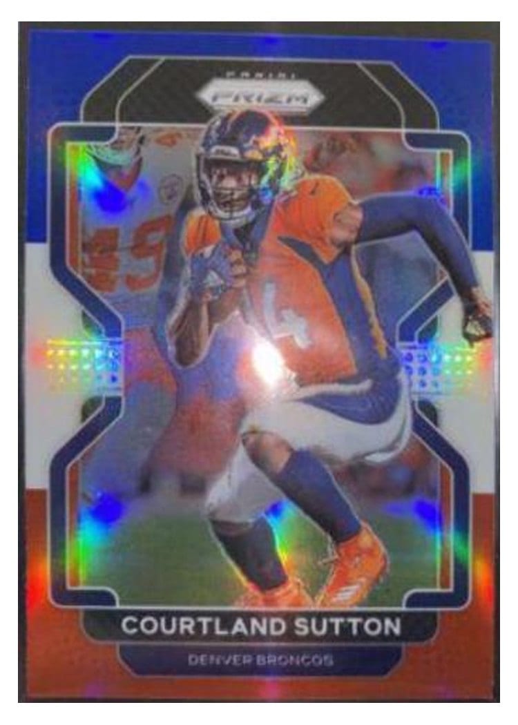 2021 Panini Prizm Base Set Courtland Sutton #198 card