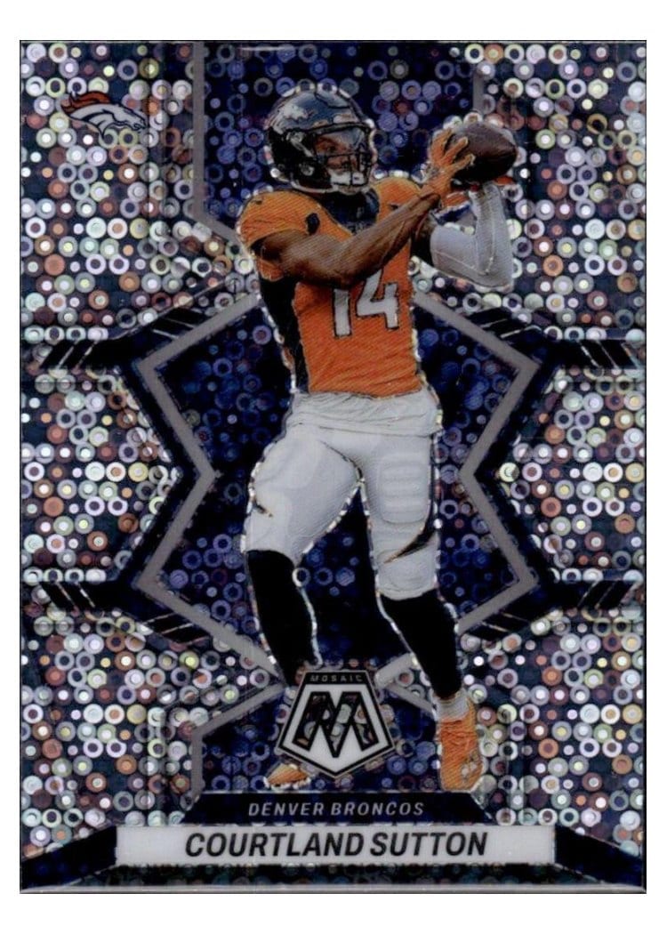 2022 Panini Mosaic Base Set Courtland Sutton #59 card