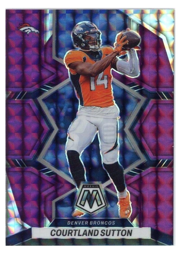2022 Panini Mosaic Base Set Courtland Sutton #59 card