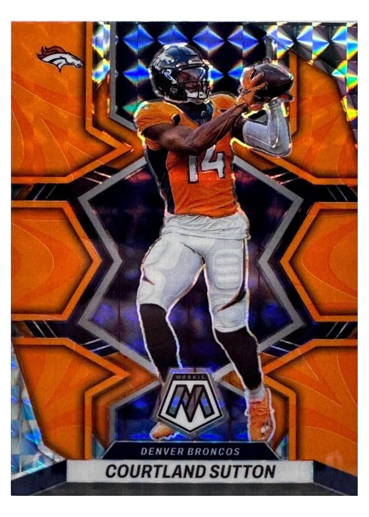 2022 Panini Mosaic Base Set Courtland Sutton #59 card