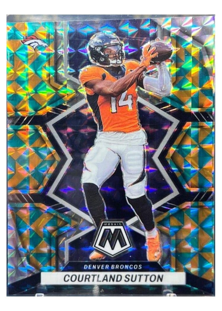 2022 Panini Mosaic Base Set Courtland Sutton #59 card