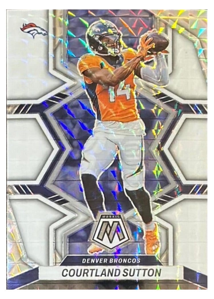 2022 Panini Mosaic Base Set Courtland Sutton #59 card