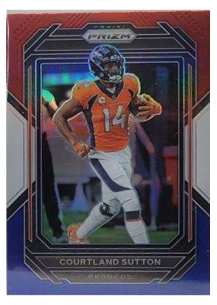 2022 Panini Prizm Base Set Courtland Sutton #90 card