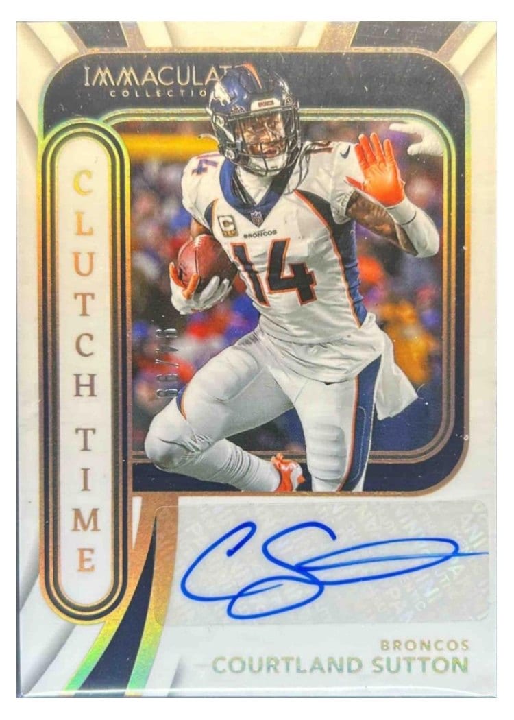 2024 Panini Immaculate Collection Clutch Time Ink Courtland Sutton #2 card