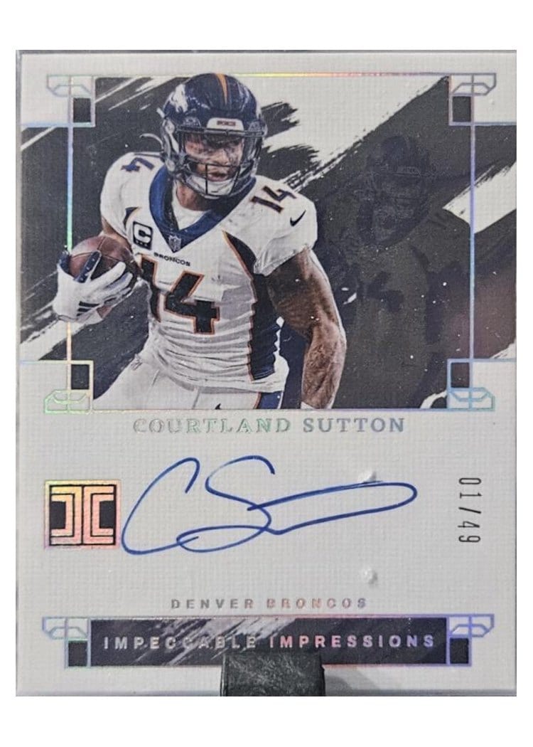 2024 Panini Impeccable Impeccable Impressions Courtland Sutton #12 card