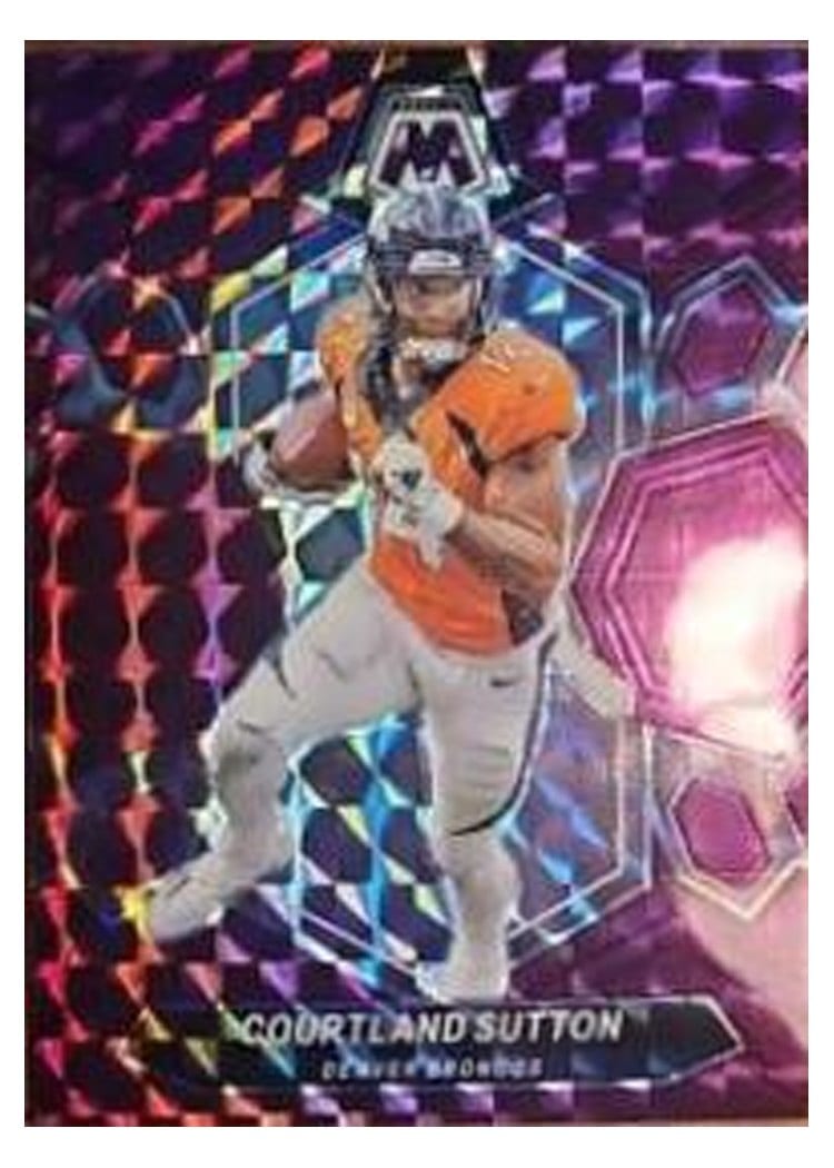 2024 Panini Mosaic Base Set Courtland Sutton #66 card
