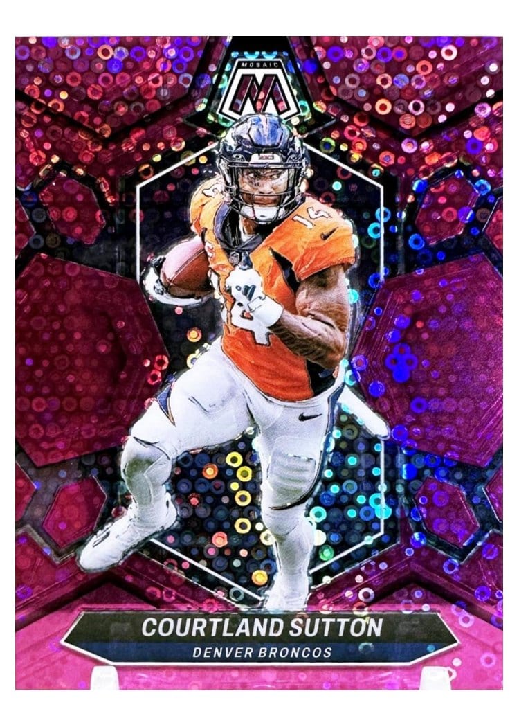 2024 Panini Mosaic Base Set Courtland Sutton #66 card