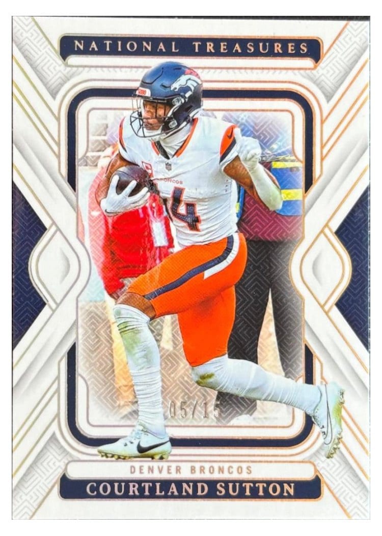 2024 Panini National Treasures Base Set Courtland Sutton #30 card