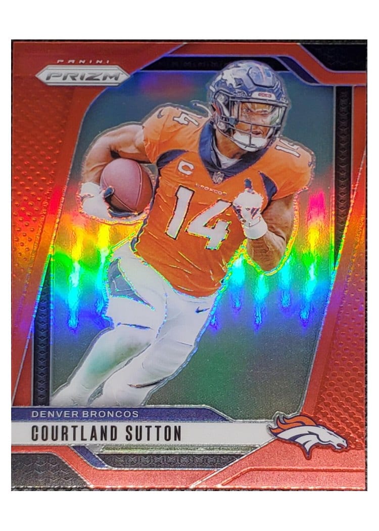2024 Panini Prizm Base Set Courtland Sutton Red #86 card