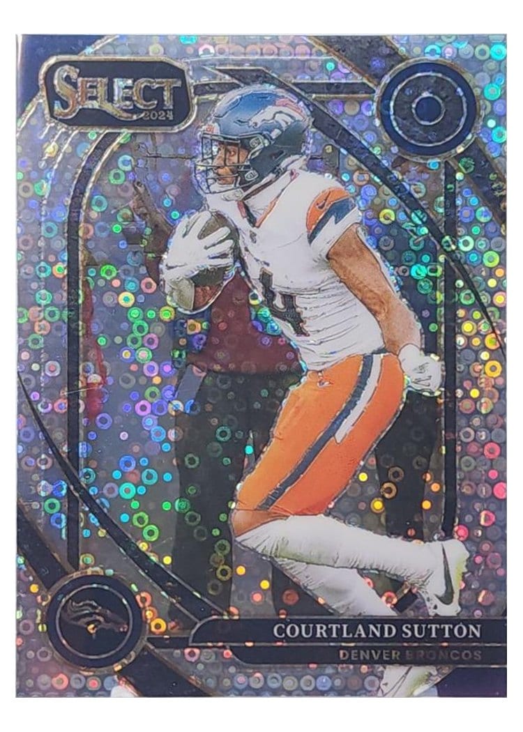 2024 Panini Select Base Set Courtland Sutton Disco Prizm #240 card