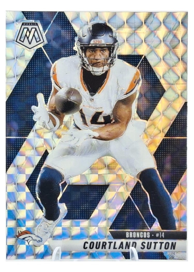 2025 Panini Mosaic Base Set Courtland Sutton #64 card
