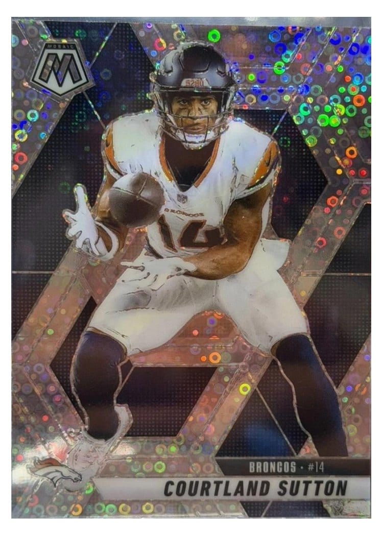 2025 Panini Mosaic Base Set Courtland Sutton #64 card