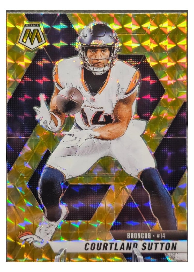2025 Panini Mosaic Base Set Courtland Sutton #64 card