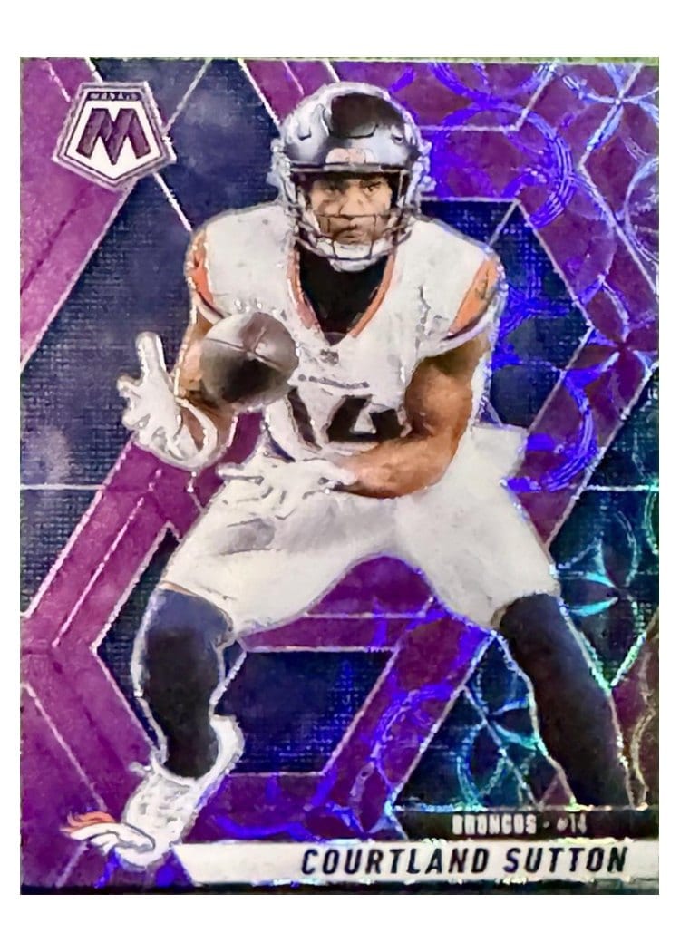 2025 Panini Mosaic Base Set Courtland Sutton #64 card