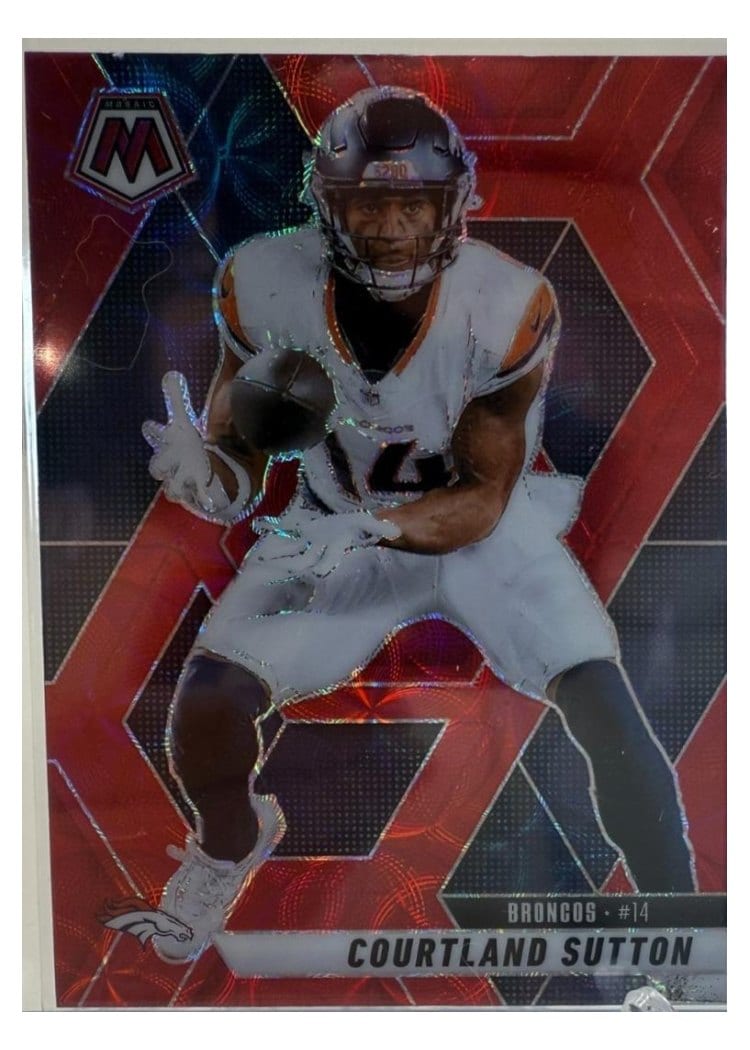 2025 Panini Mosaic Base Set Courtland Sutton #64 card
