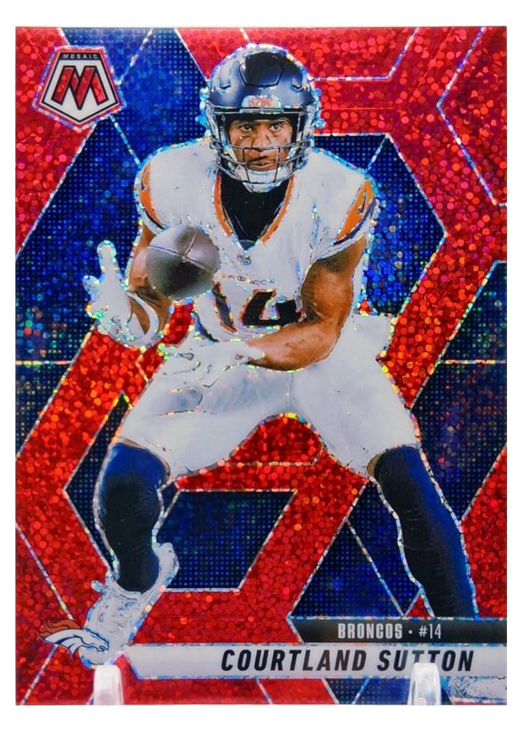 2025 Panini Mosaic Base Set Courtland Sutton #64 card