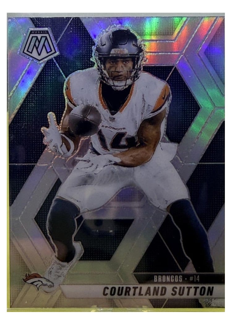 2025 Panini Mosaic Base Set Courtland Sutton #64 card