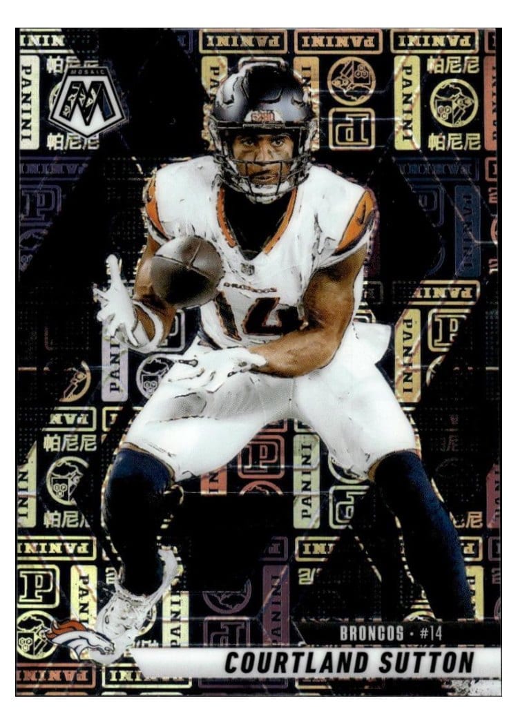 2025 Panini Mosaic Base Set Courtland Sutton #64 card