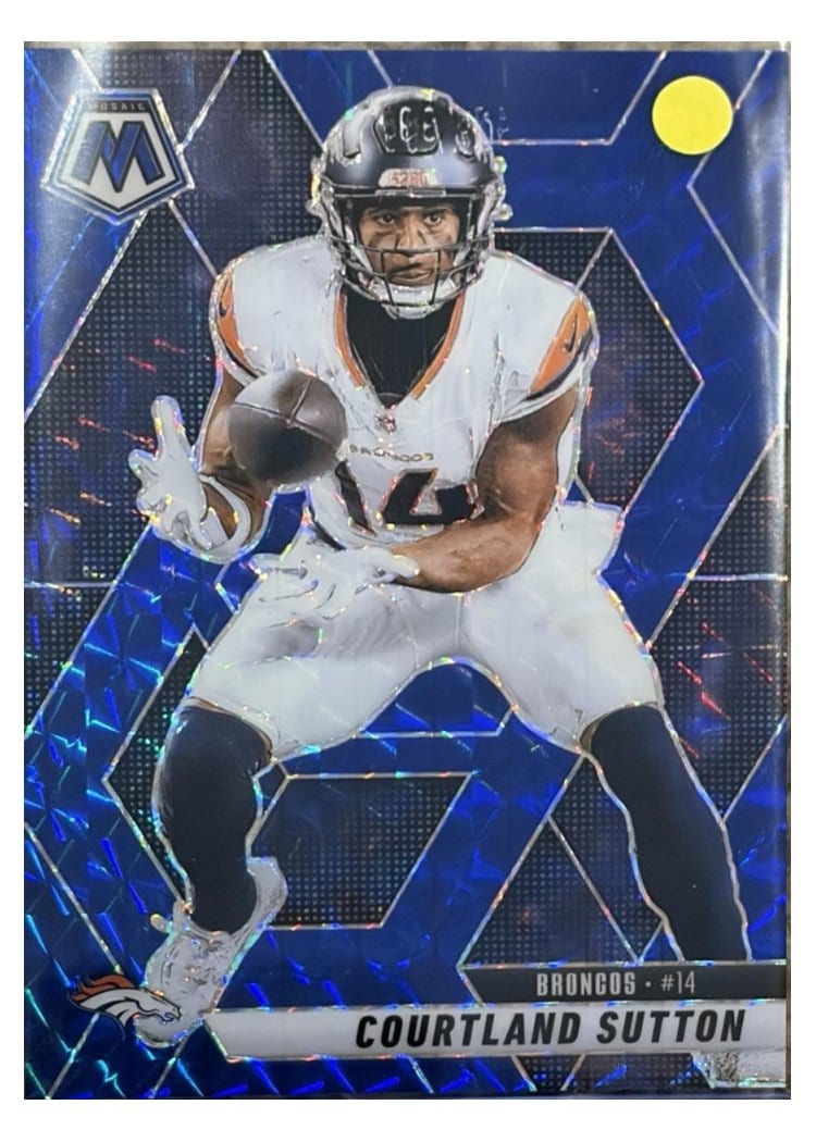 2025 Panini Mosaic Base Set Courtland Sutton #64 card