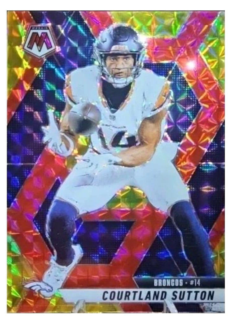 2025 Panini Mosaic Base Set Courtland Sutton #64 card