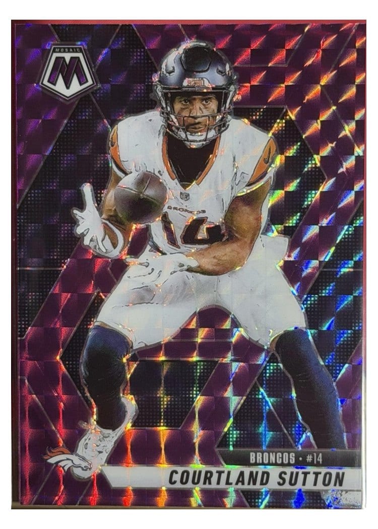2025 Panini Mosaic Base Set Courtland Sutton #64 card