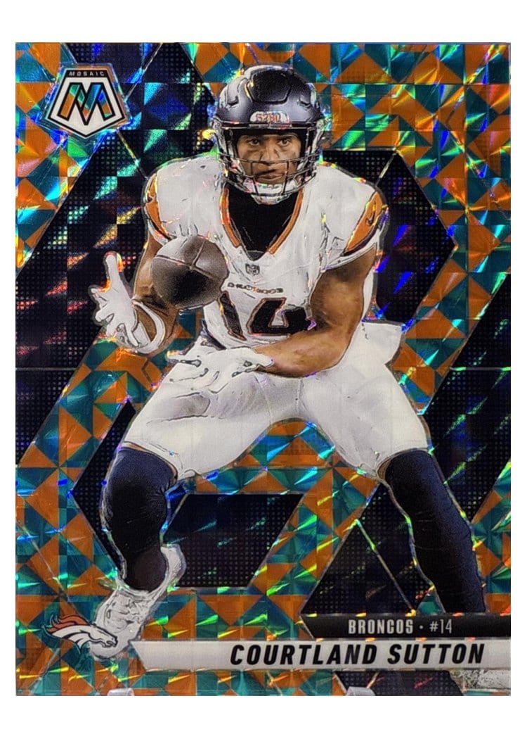 2025 Panini Mosaic Base Set Courtland Sutton #64 card