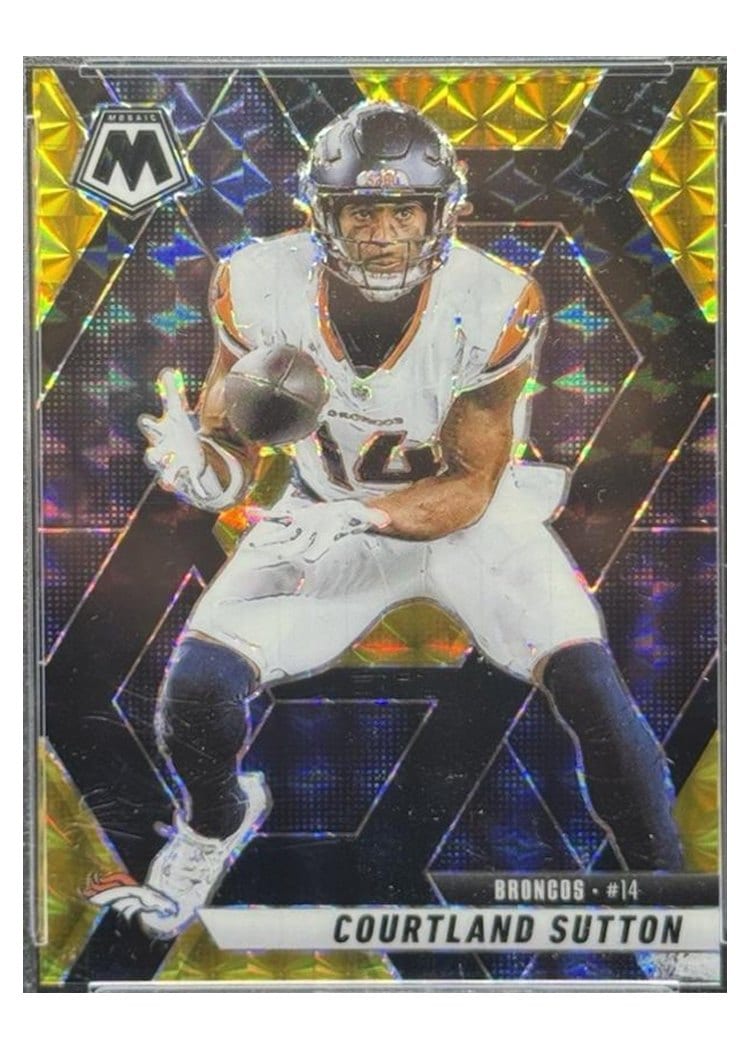 2025 Panini Mosaic Base Set Courtland Sutton #64 card