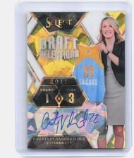 2024 Panini Select WNBA Draft Selections Signatures Courtney Vandersloot #DSS-CVS card