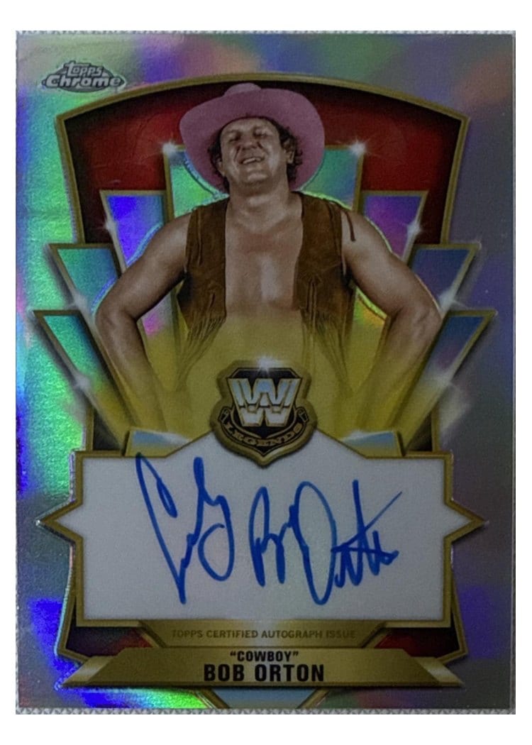 2026 Topps Chrome WWE Legendary Chrome Autographs "Cowboy" Bob Orton #LCA-CB card