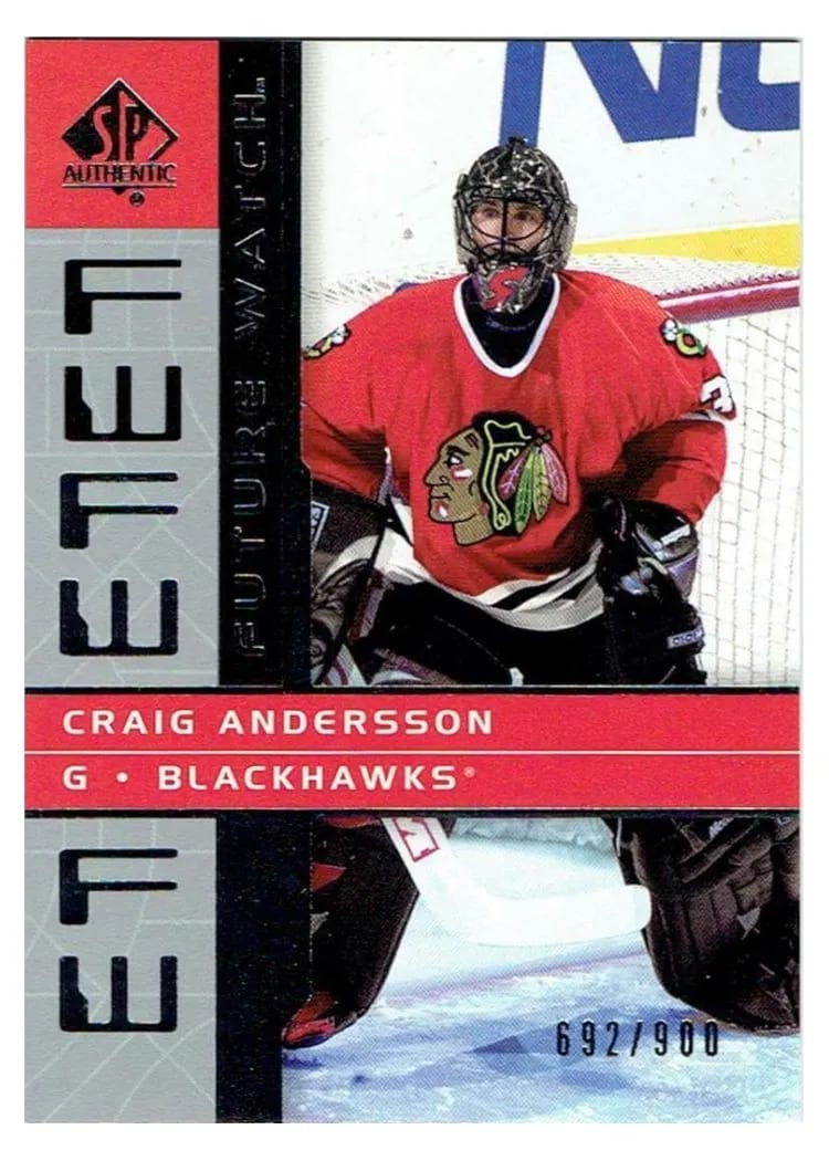 2002 SP Authentic Craig Andersson #174 card