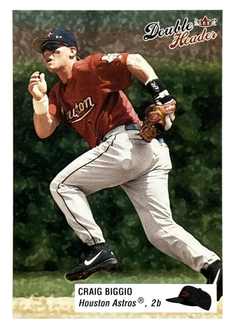 2003 Fleer Double Header Craig Biggio #7 card