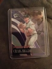 2024 Leaf Press Pass Premium Baseball Retro Craig Biggio #RB-18 card