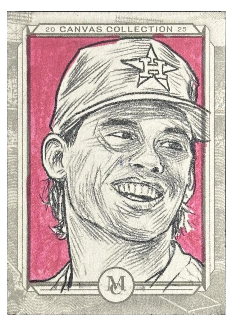 2025 Topps Museum Collection Canvas Collection Original Player Autographs Craig Biggio #CCOPA-CB card