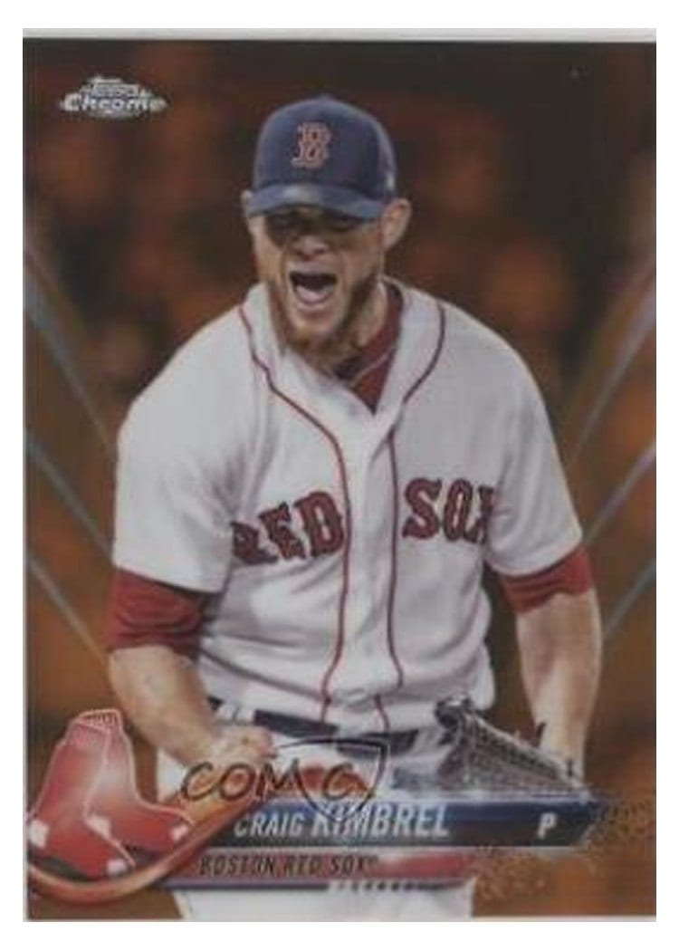2018 Topps Chrome Base Set Craig Kimbrel #53 card