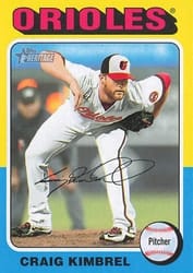 2024 Topps Heritage Mini Base Set Craig Kimbrel #486 card