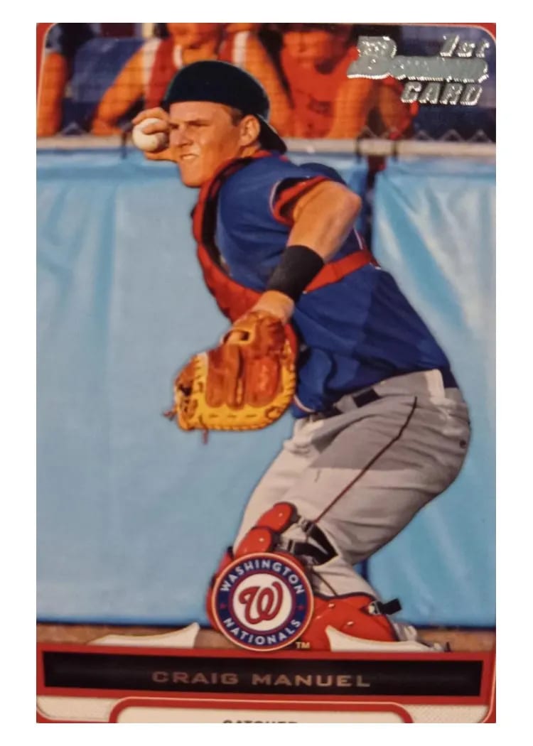 2012 Bowman Draft Craig Manuel #BDPP162 card