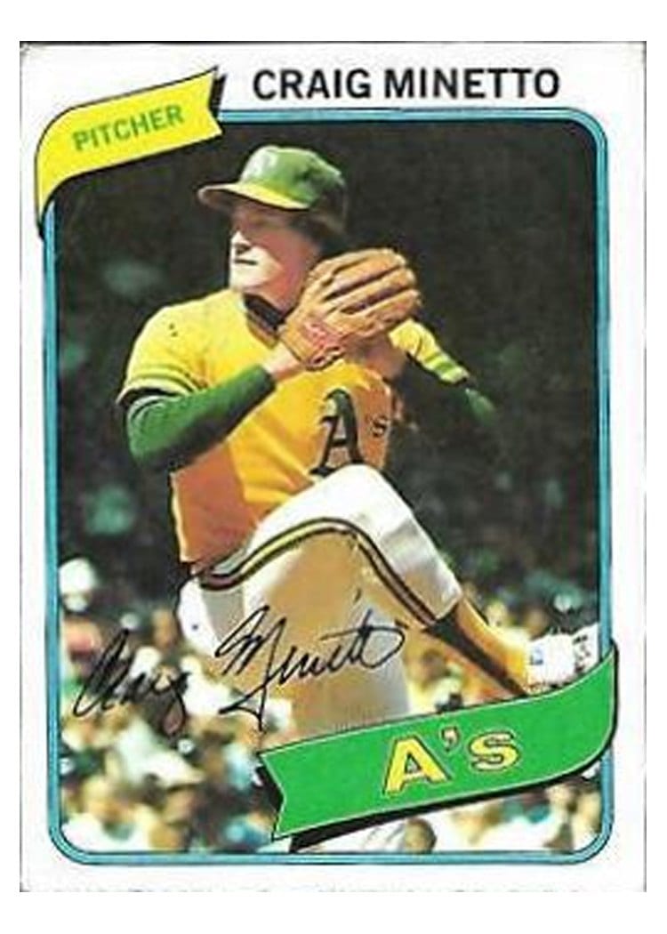 1980 Topps Craig Minetto #494 card