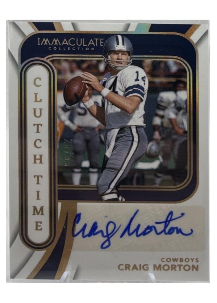 2024 Panini Immaculate Collection Clutch Time Ink Craig Morton #12 card