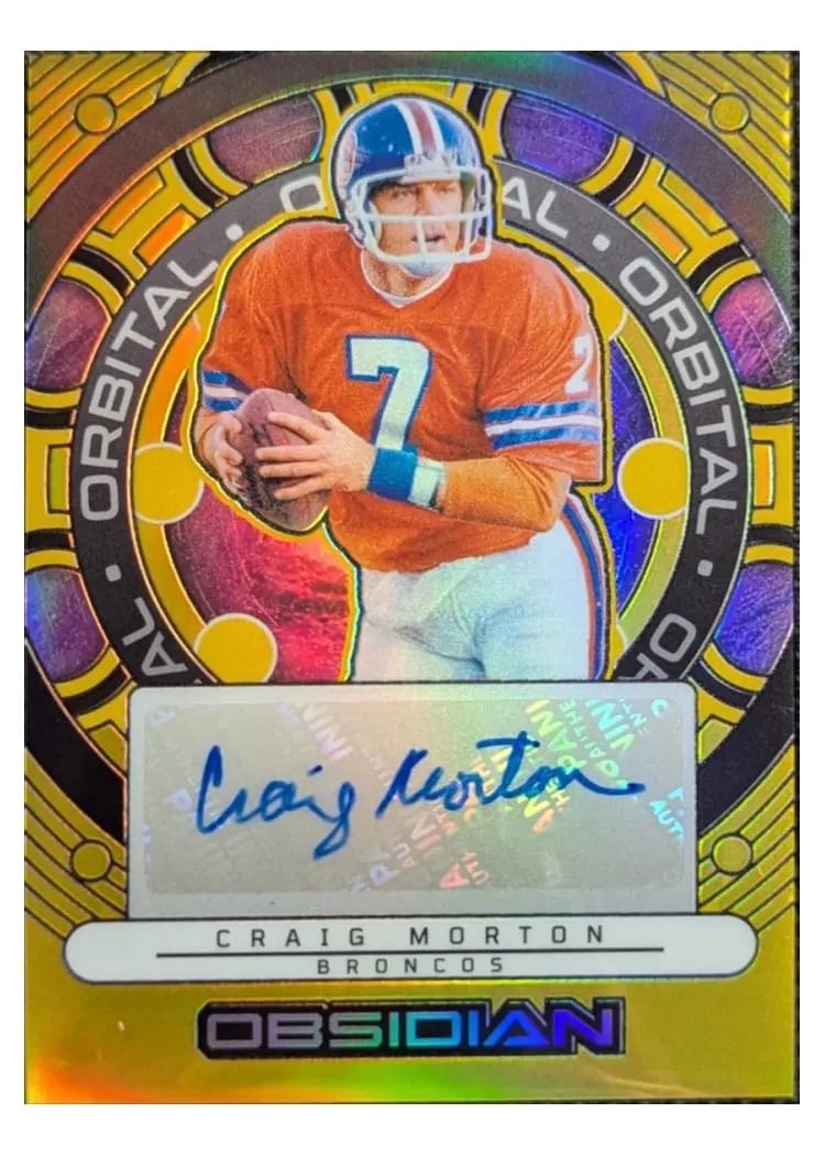 2024 Panini Obsidian Orbital Signature Craig Morton #OS-CMN card