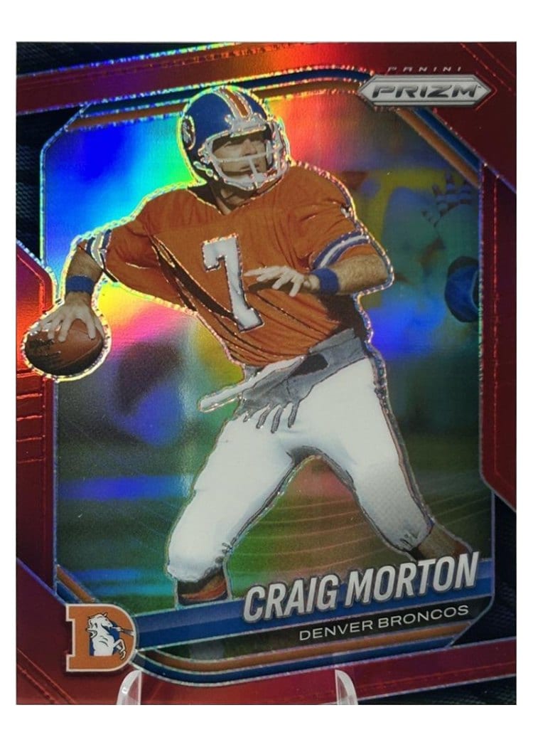 2025 Panini Prizm Base Set Craig Morton Red #15 card