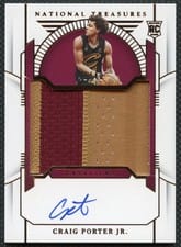 2023-24 Panini National Treasures Rookie Patch Autographs Craig Porter Jr. #111 card