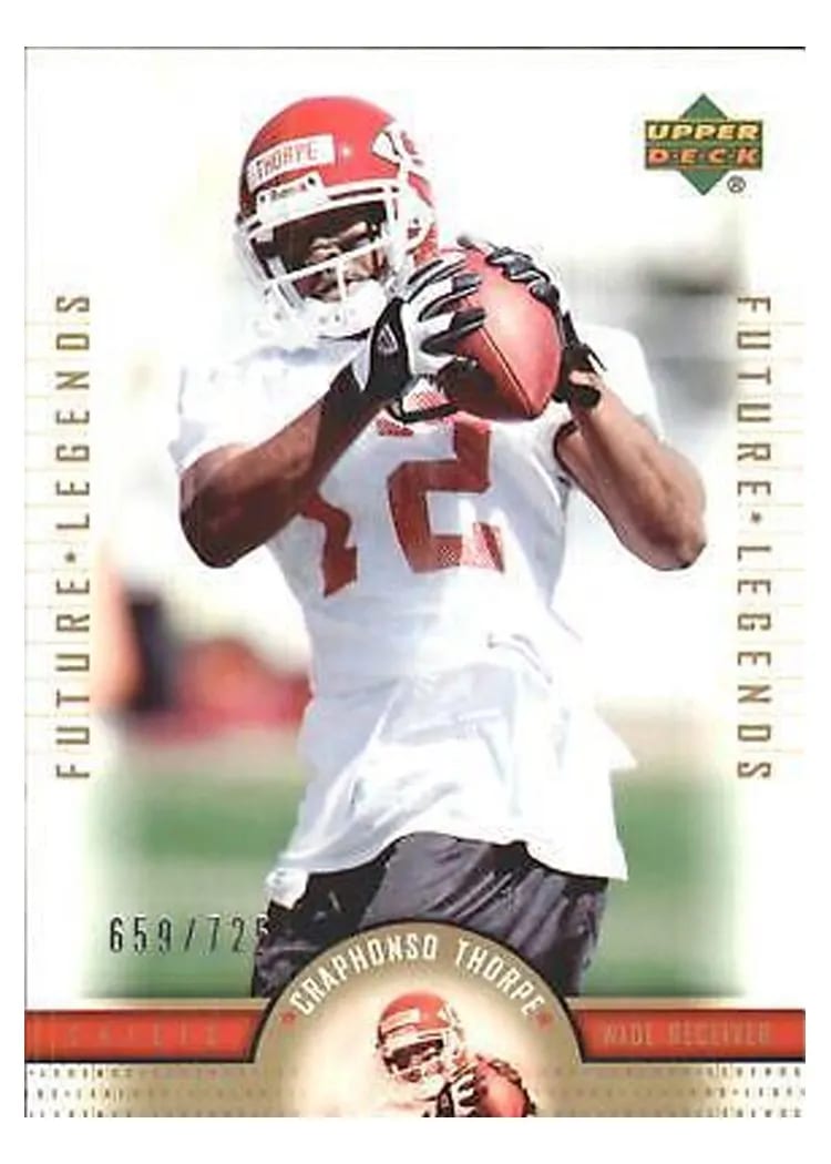 2005 Upper Deck Legends Craphonso Thorpe #132 card