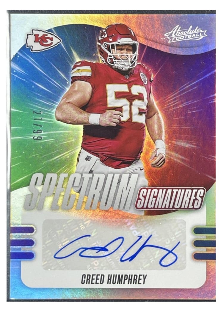 2025 Panini Absolute Spectrum Signatures Creed Humphrey #SPS-CHY card