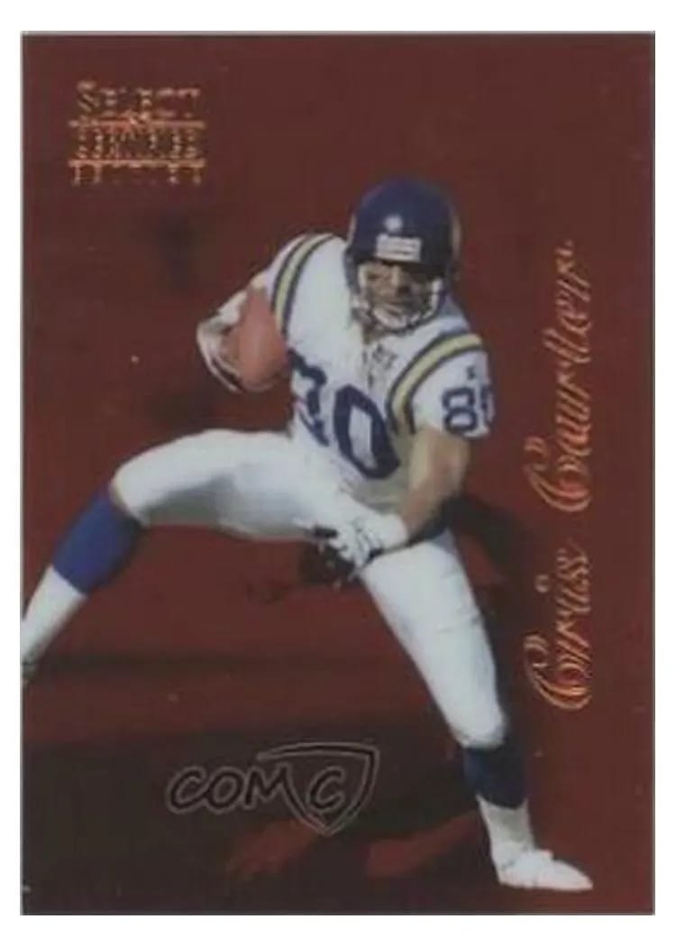 1996 Select Certified Cris Carter #38 card