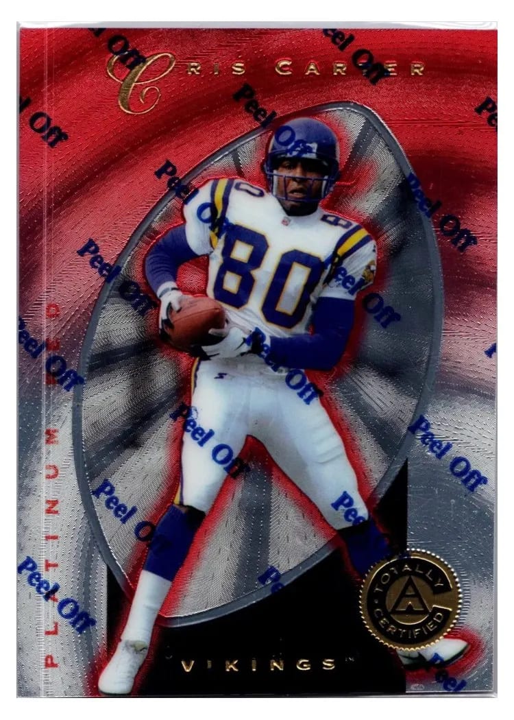 1997 Pinnacle Totally Certified Cris Carter #65 card