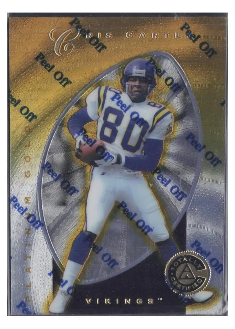 1997 Pinnacle Totally Certified Cris Carter #65 card