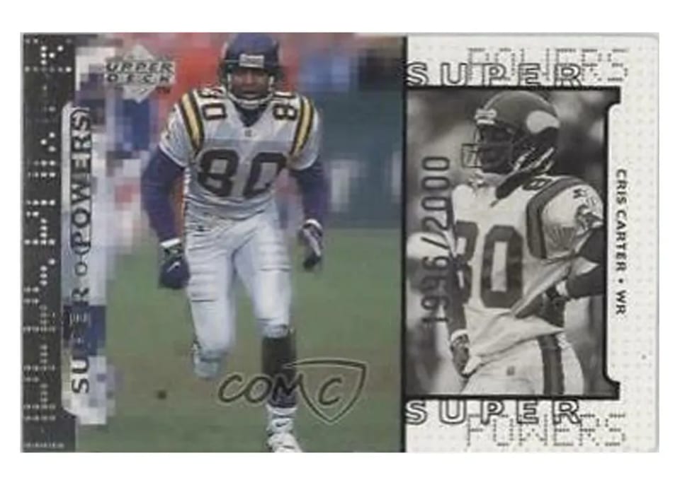 1998 Upper Deck Super Powers Cris Carter #S17 card