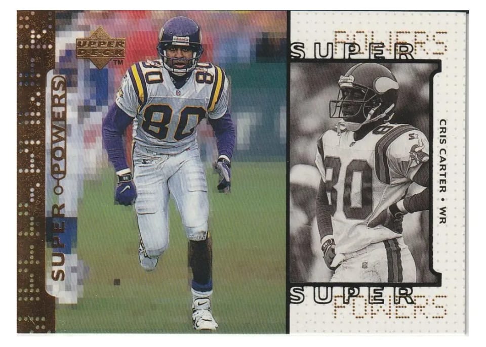 1998 Upper Deck Super Powers Cris Carter #S17 card