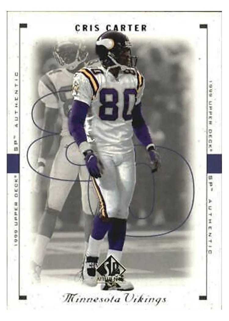 1999 SP Authentic Cris Carter #49 card