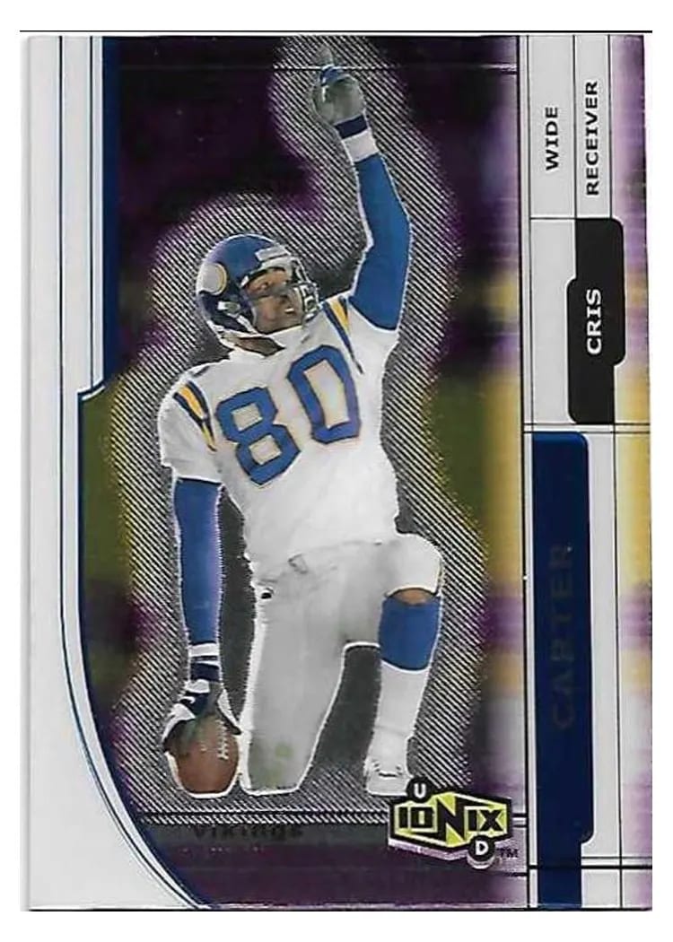 2000 Upper Deck Ionix Cris Carter #33 card